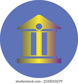 Bank Building icon design for personal commercial use