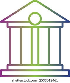 Bank Building icon design for personal commercial use