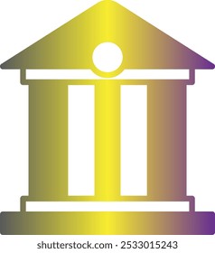 Bank Building icon design for personal commercial use