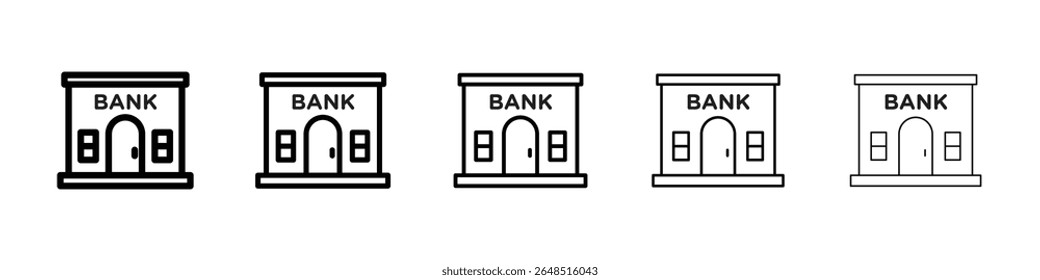 Bankgebäude Symbol gefüllt flachen Schild Konzept für Web-Design.