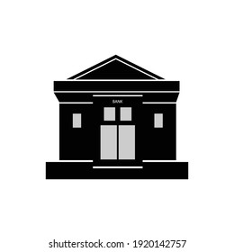 bank building icon illustration design
