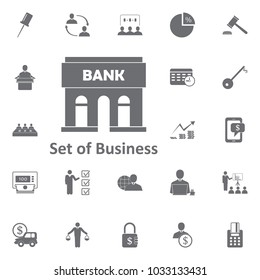 bank building icon. Simple element illustration. Business icons universal for web and mobile on white background