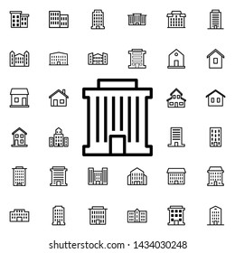 Bank building icon. Universal set of buildings for website design and development, app development