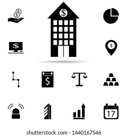 bank building icon. Universal set of banking for website design and development, app development
