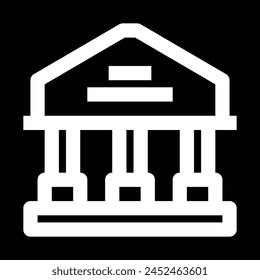 diseño de Vector de icono de edificio bancario
