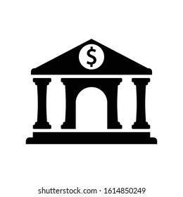 Bank, building icon, Vector graphics
