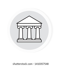 bank building icon icon- vector illustration