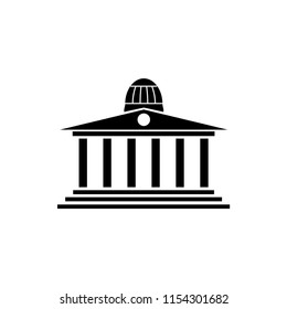 Bank building icon vector template