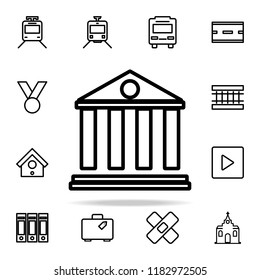 bank building icon. web icons universal set for web and mobile