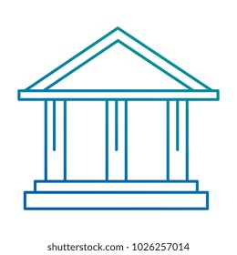 bank building isolated icon