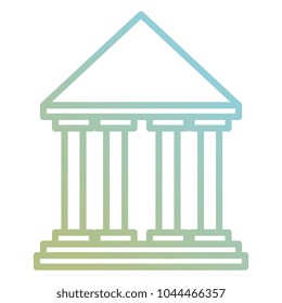 bank building isolated icon