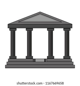bank building isolated icon