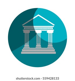 bank building isolated icon