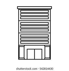 bank building isolated icon vector illustration design