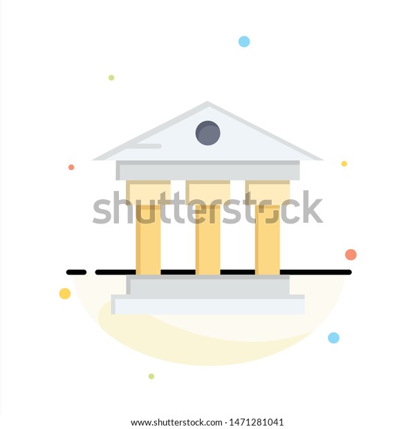 Bank, Building, Money, Service
Abstract Flat Color Icon Template. Vector Icon Template
background