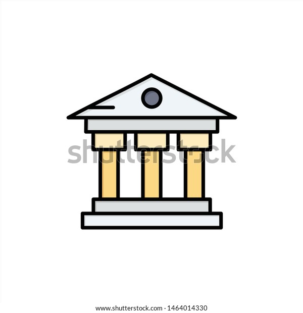 Bank, Building,
Money, Service  Flat Color Icon. Vector icon banner Template.
Vector Icon Template
background