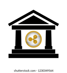 bank building with ripple
