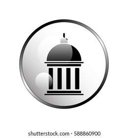 Bank building sign icons.