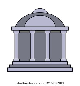 Bank building symbol