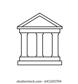 Bank building symbol