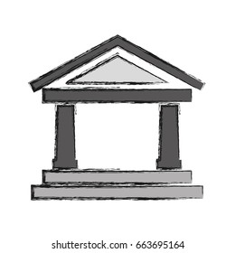 Bank building symbol
