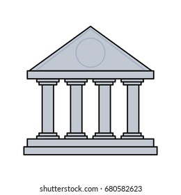 Bank building symbol