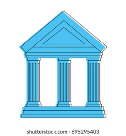Bank building symbol
