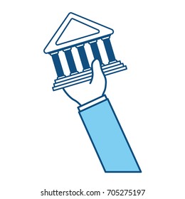 Bank building symbol
