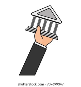 Bank building symbol