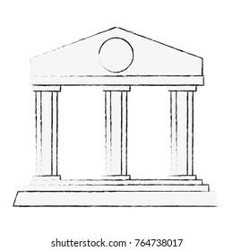 Bank building symbol