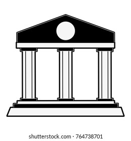 Bank building symbol