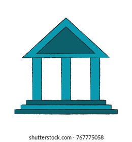 Bank building symbol
