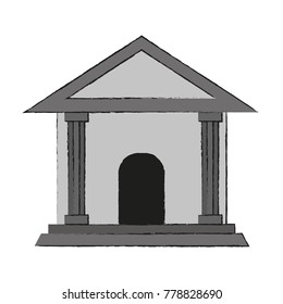 Bank building symbol