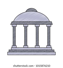 Bank building symbol icon vector illustration graphic design