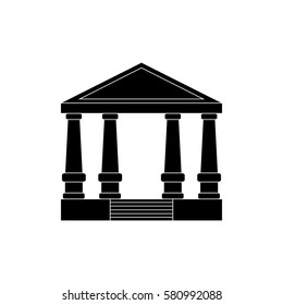 Bank building symbol icon vector illustration graphic design