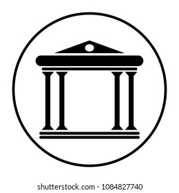 bank building vector icon