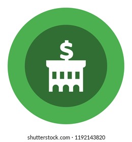 bank building vector icon