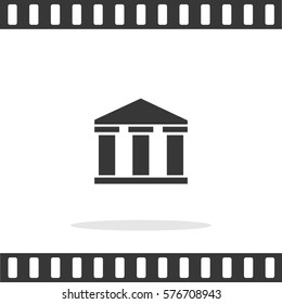 Bank Building  Vector Icon