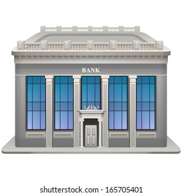 Bank Building. Vector Illustration. Eps 10.