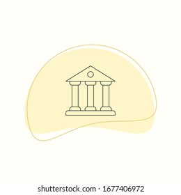 Vektorillustration für den Bankbau - Symbol
