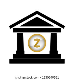 bank building with zcash