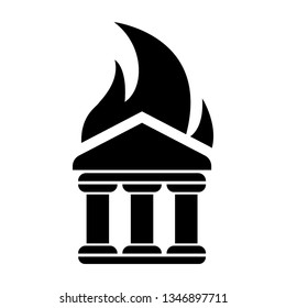Bank Burning Icon