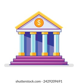Ilustración plana del vector de la forma del negocio