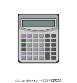 bank calculator device cartoon. financial tax, finance money bank calculator device sign. isolated symbol vector illustration
