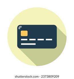 Bank card credit or debit finance icon . Vector illustration.