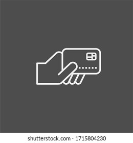 Bank card flat vector icon. Payment flat vector icon