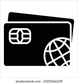 Bank Card Icon Element For Design