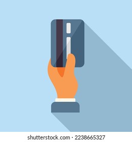 Bankkartensymbol, flacher Vektor. Zahlungsdienst. Digitales Geld