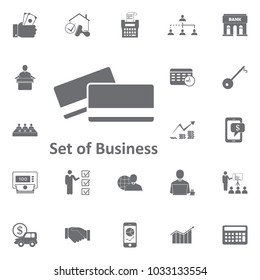 bank card icon. Simple element illustration. Business icons universal for web and mobile on white background