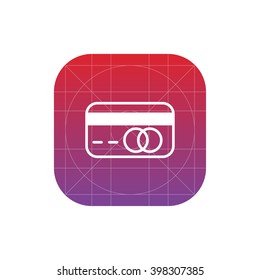 bank card icon. vector eps10 icon